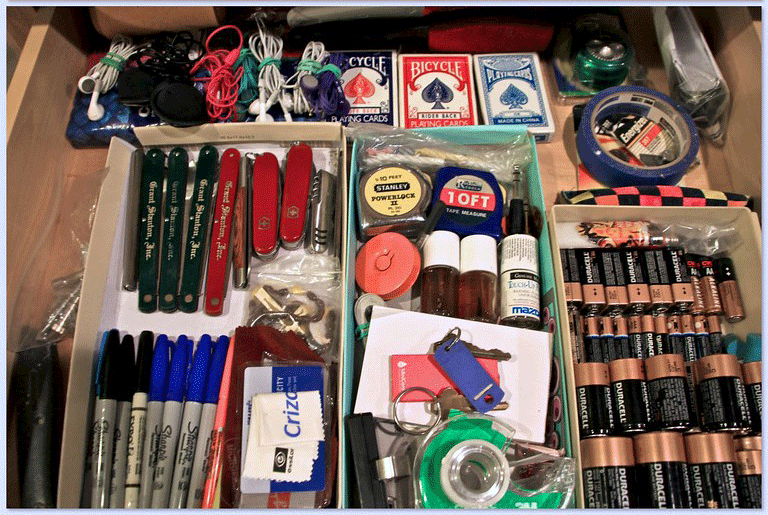 An organized drawer