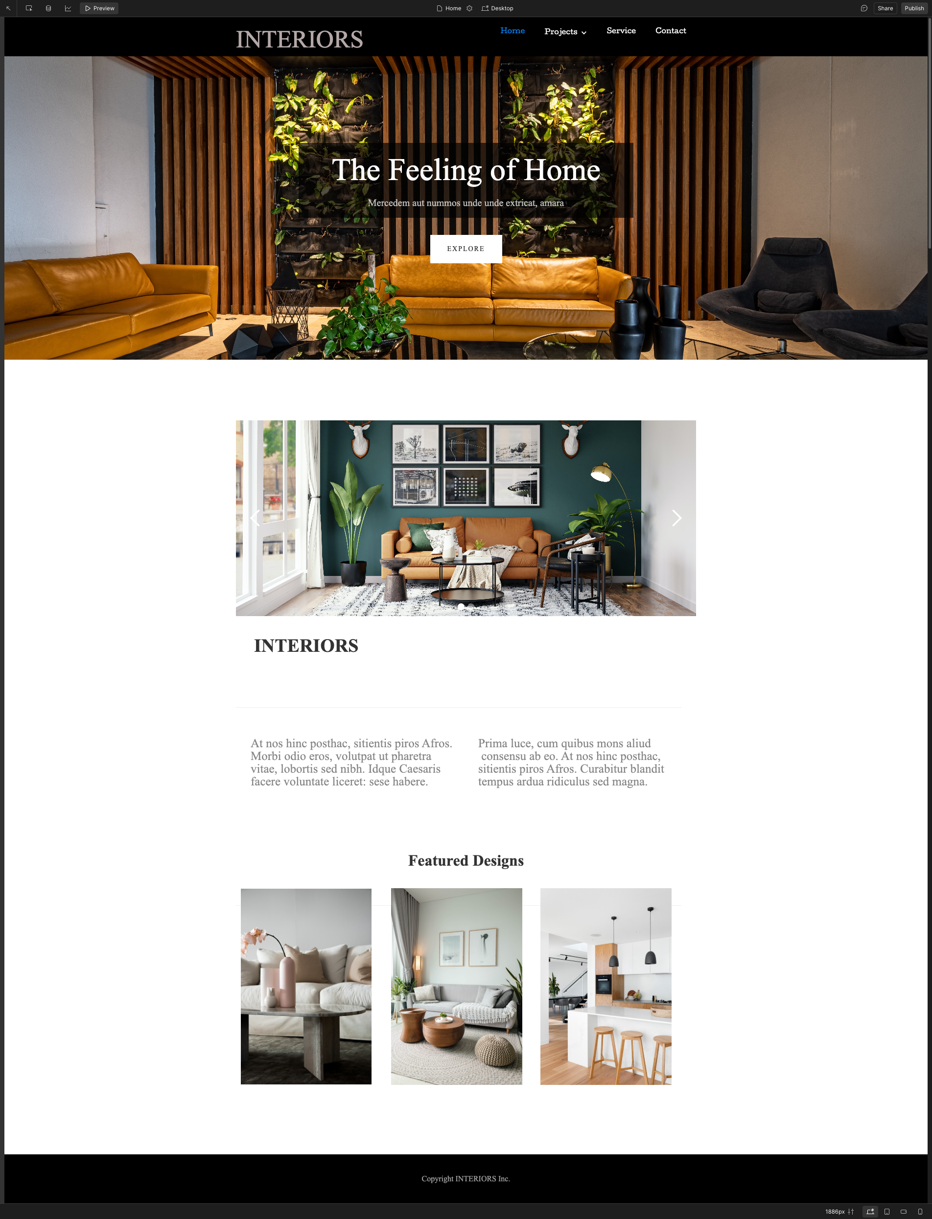 website template